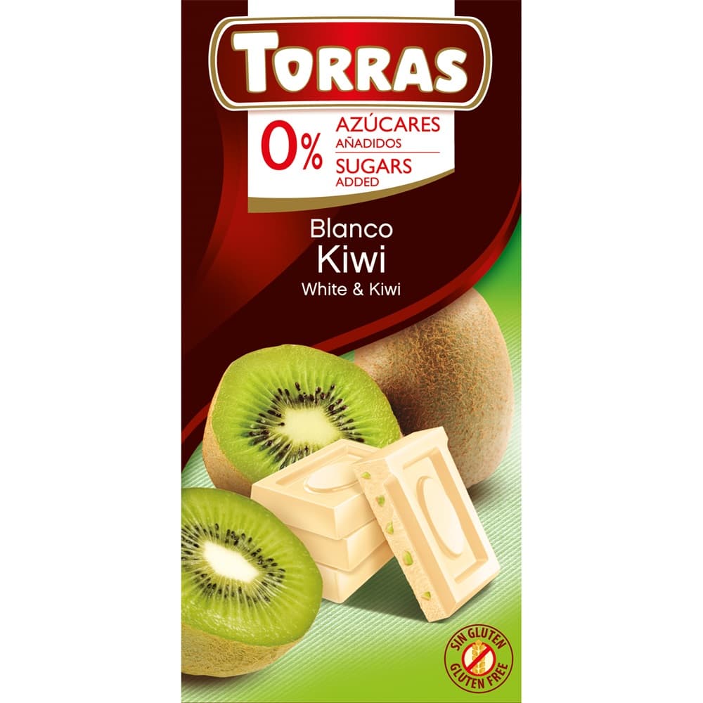 Torras biela čokoláda s kúskami kiwi 75 g - 59515
