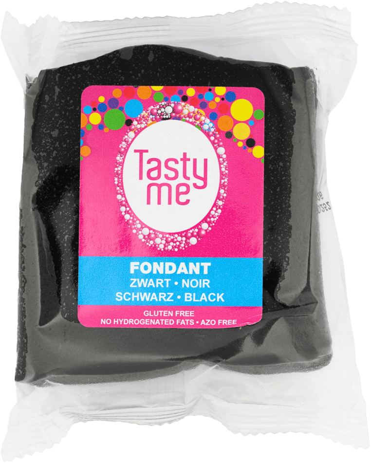 Tasty Me bezlepkový a bezlaktózový fondán čierny 200 g
