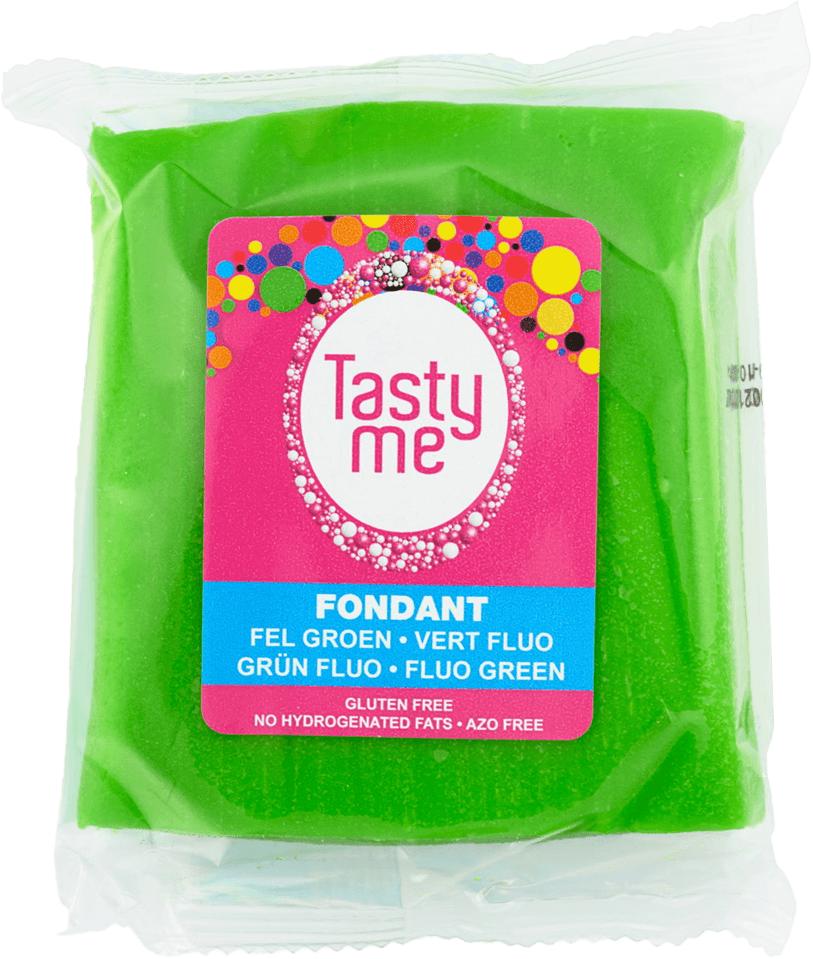 Tasty Me bezlepkový a bezlaktózový fondant lesklá zelená 200 g