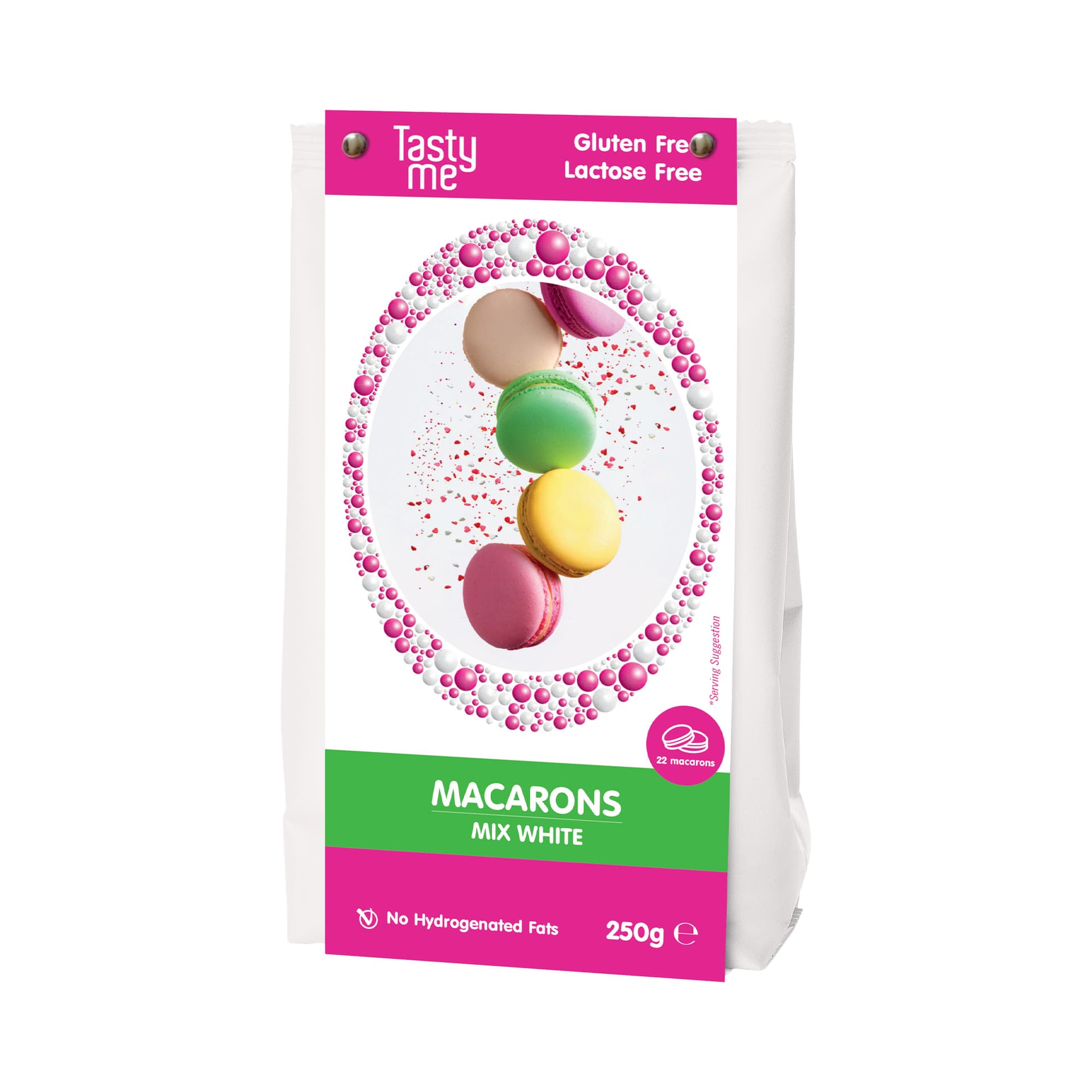 Tasty Me bezlepkový a bezlaktózový macaron mix 250 g