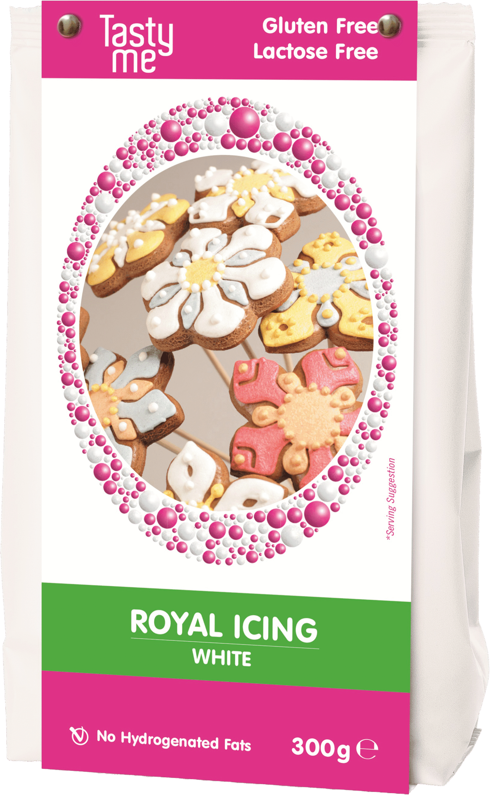 Tasty Me bezlepkový a bezlaktózový royal icing mix 300 g