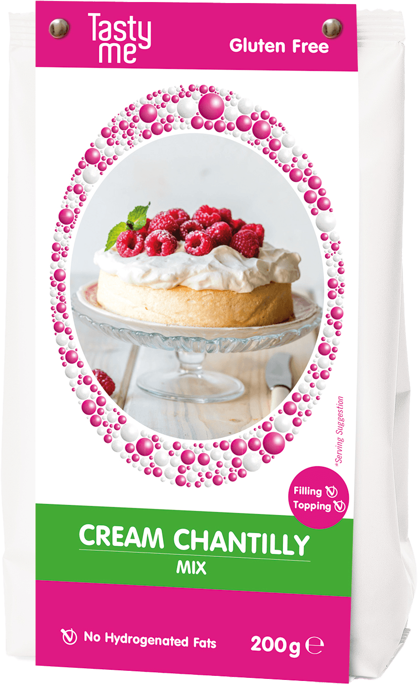 Tasty Me bezlepkový chantilly krém - smotanový krém mix 200 g