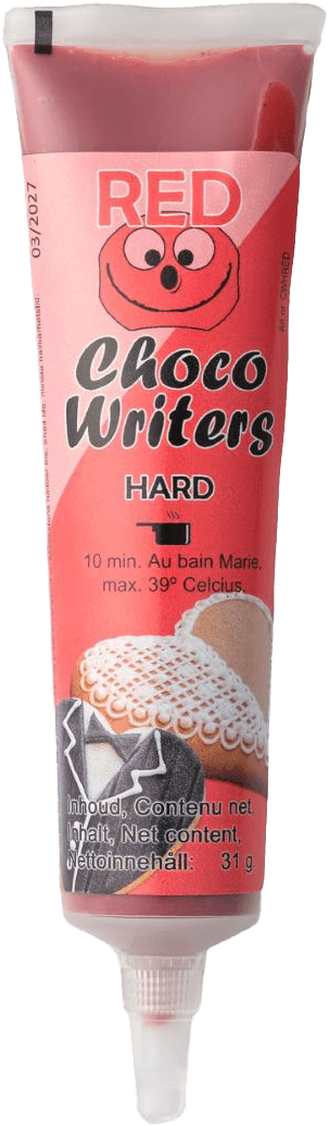 Tasty Me bezlepkový choco writers dekoračný perá červené 31 g