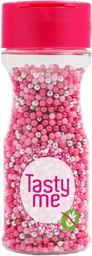 Tasty Me bezlepkový cukrový dekor mini mix ružový 70 g