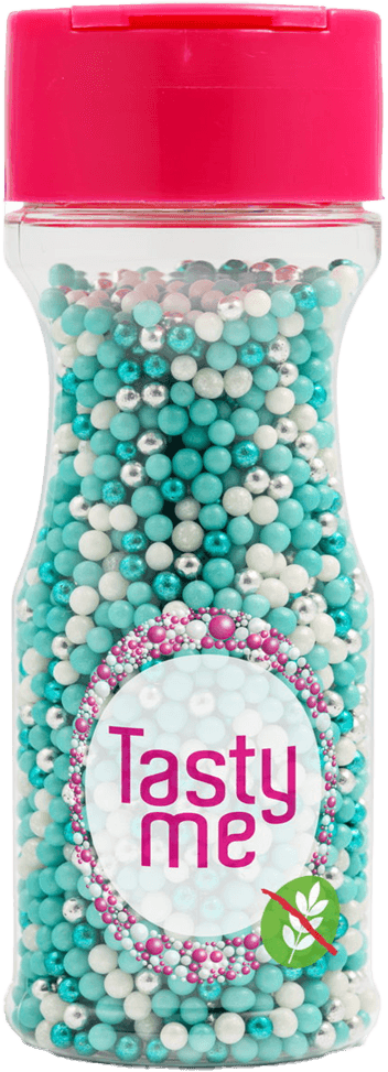 Tasty Me bezlepkový cukrový dekor mini mix tyrkys 70 g
