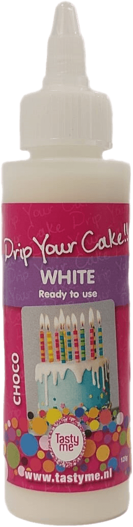 Tasty Me bezlepkový tortový obal drip (kvapkajúci) biely 120 g