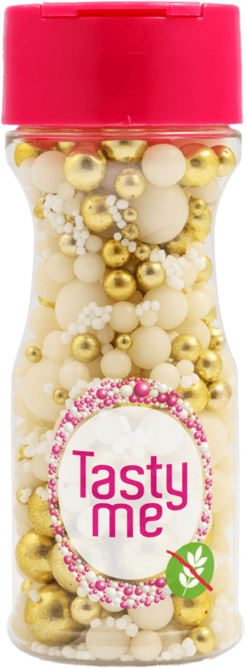 Tasty Me bezgluténový tortový dekor mix gold rush 80 g