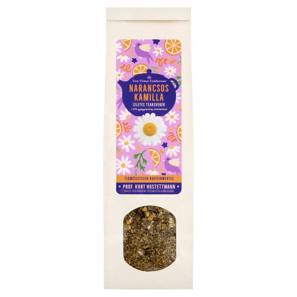 Tea Time pomarančová harmančeková chutná čajová zmes sypaná 50 g