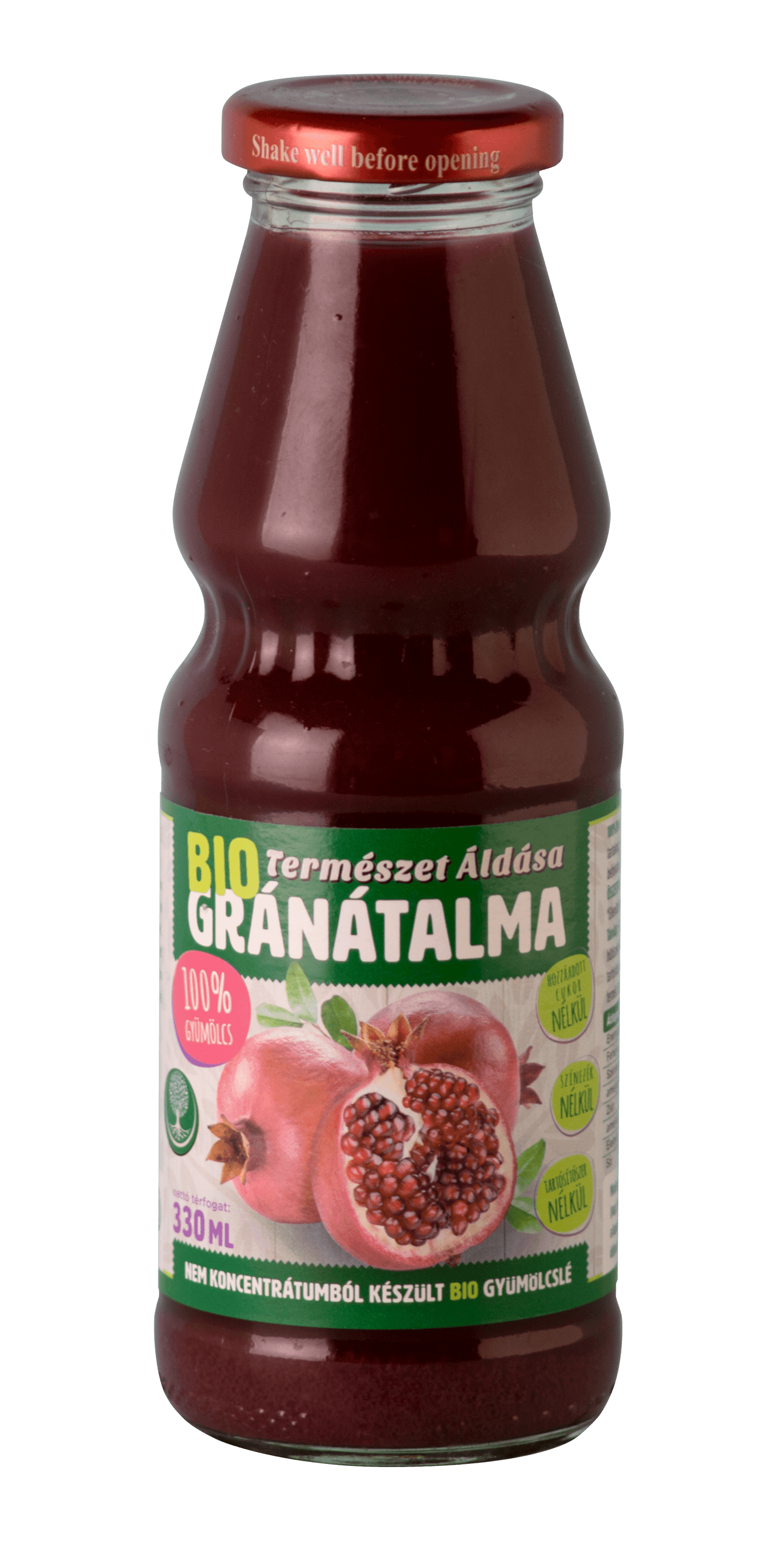 Prírodný dar bio granátová šťava 100% 330 ml