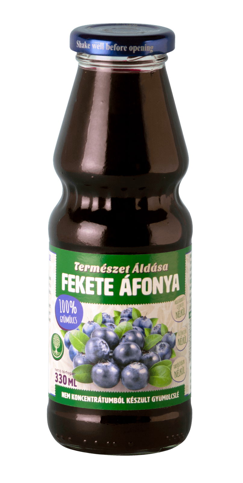 Természet Áldása čučoriedkový džús 100% 330 ml