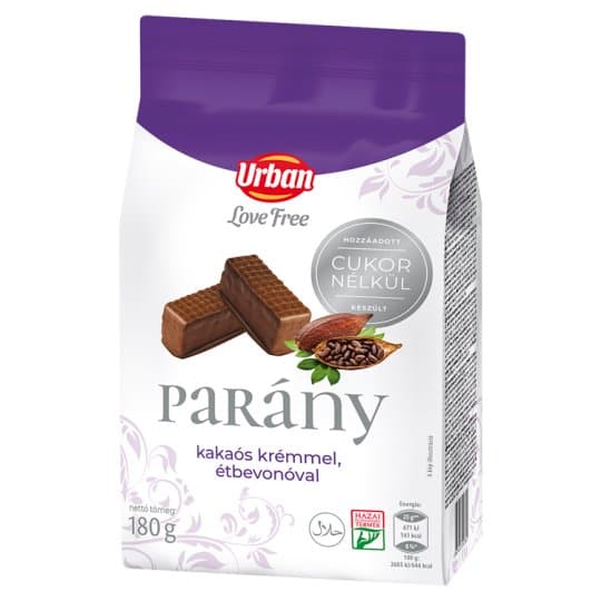 Urban Love Free jedlá čokoláda bez pridaného cukru 180 g