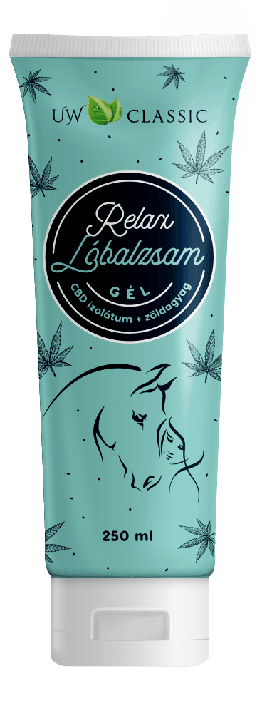 Uw Klasický konský balzam Relax gél s CBD izolátom a zeleným ílom 250 ml - 92280