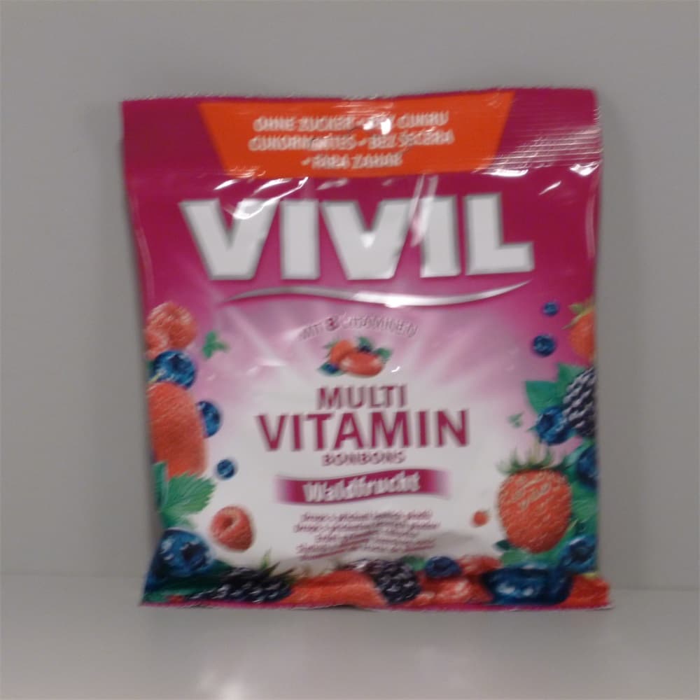 Vivil Multivitamínové cukríky s príchuťou lesných plodov 60 g - 23178