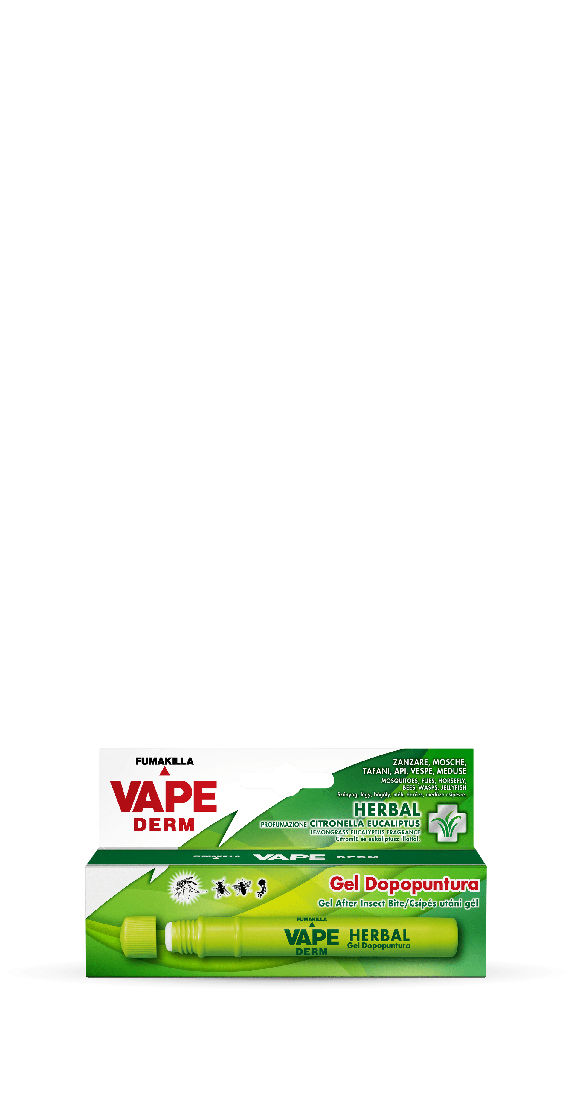 Vape derm herbal post-priťový gél s eukaliptom a citrónovým extraktom 10 ml