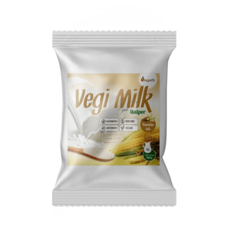 Vegetár vegi milk rastlinný nápojový prášok príchuť vanilka 400 g
