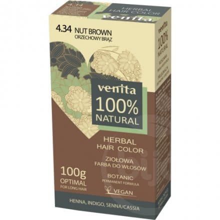 Venita bylinná farba na vlasy orechovo-hnedá 100 g - 60083