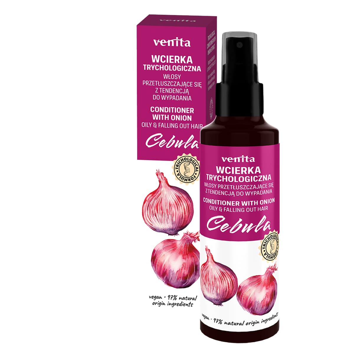 Venita Trichologická cibuľová vlasová voda 100 ml - 95577