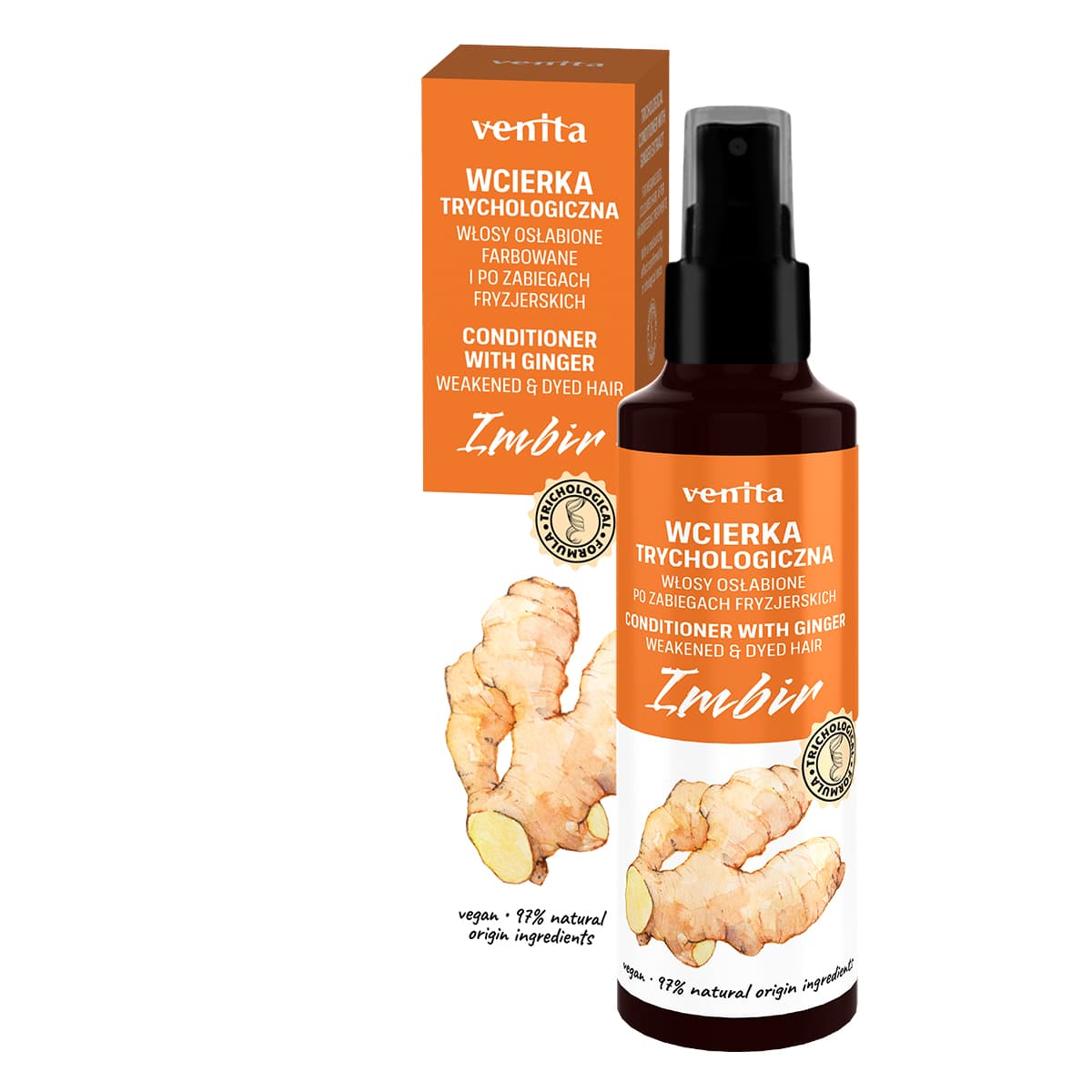 VENITA Trychologická imbirová vlasová voda 100 ml - 95576