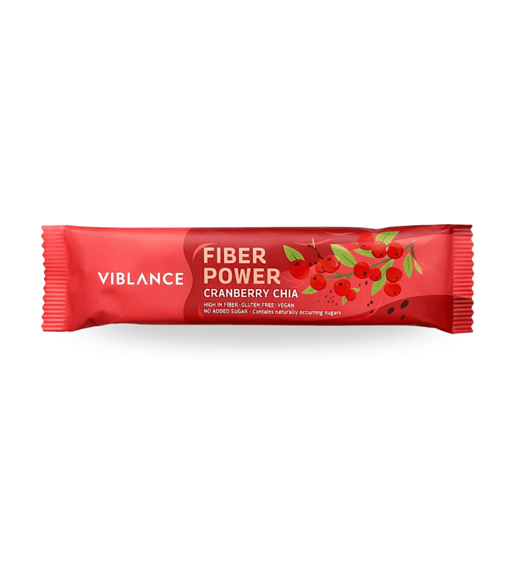 Viblance fiber power bar brusnica & chia 40 g