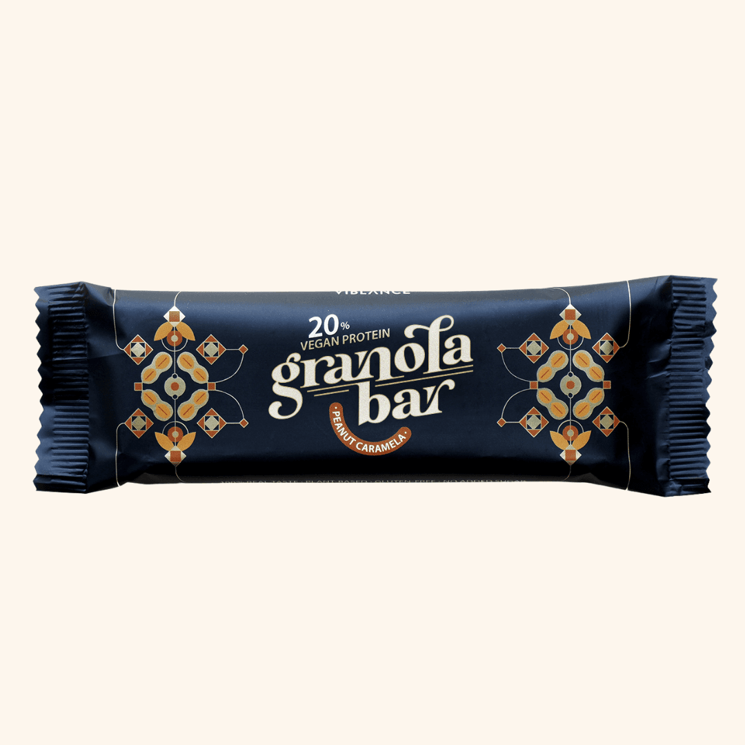 Viblance bezlepková proteínová granola tyčinka s arašidmi a karamelom 50 g