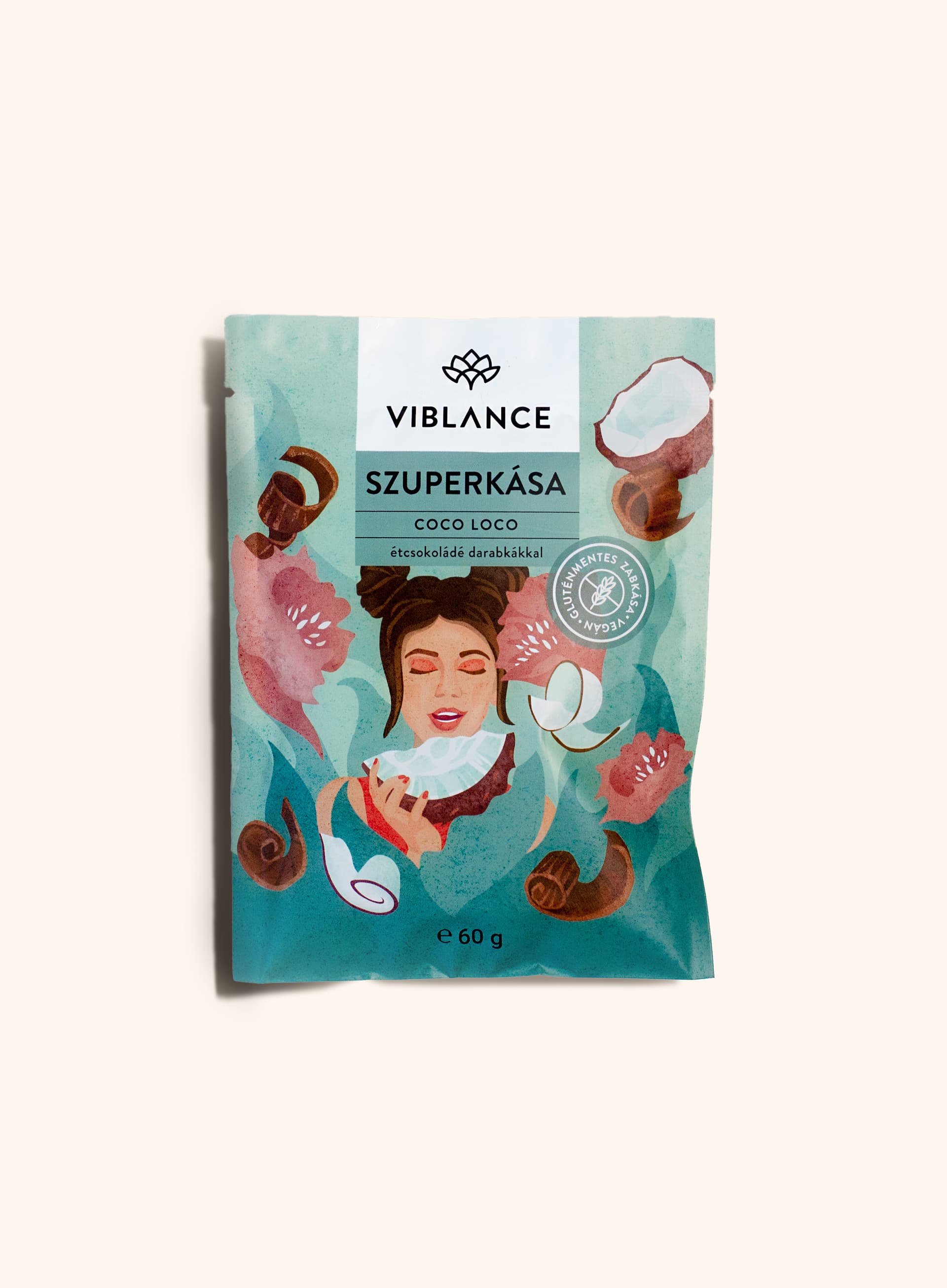 Viblance superkaša s príchuťou kokosu a čokolády 60 g