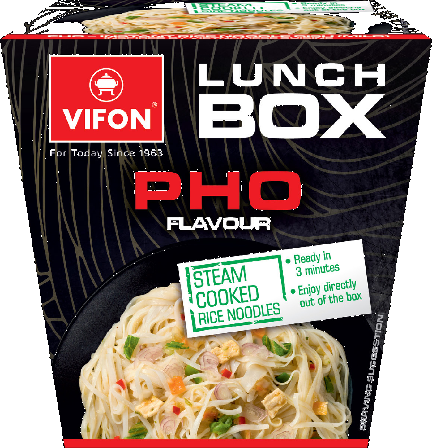 Vifon lunch box pho vietnamské instantné ryžové cestoviny v jedálenskom boxe 85 g