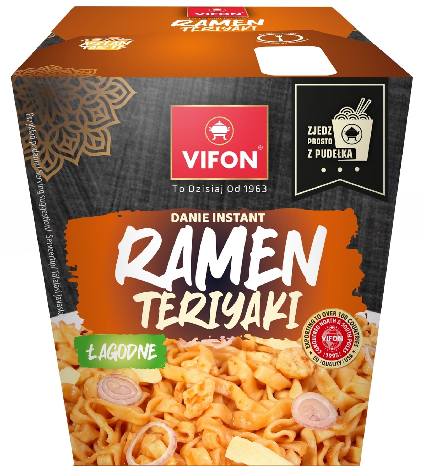 Vifon lunch box ramen teriyaki japonské instantné pšeničné jedlo v boxe 85 g
