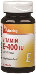 Vitaking e-vitamin 400iu prírodný d-alfa mäkká kapsula 60 ks