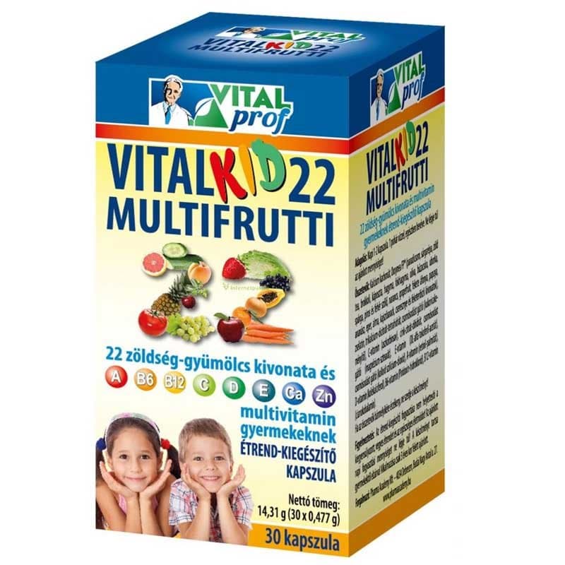 Vitalkid22 multifrutti 22 60 ks