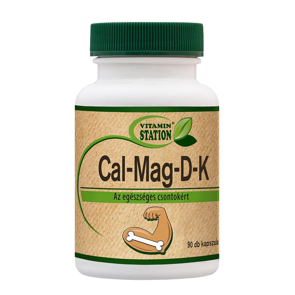 Vitamin Station Cal-Mag-D-K komplex pre zdravé kosti 90 kapsúl - 57871
