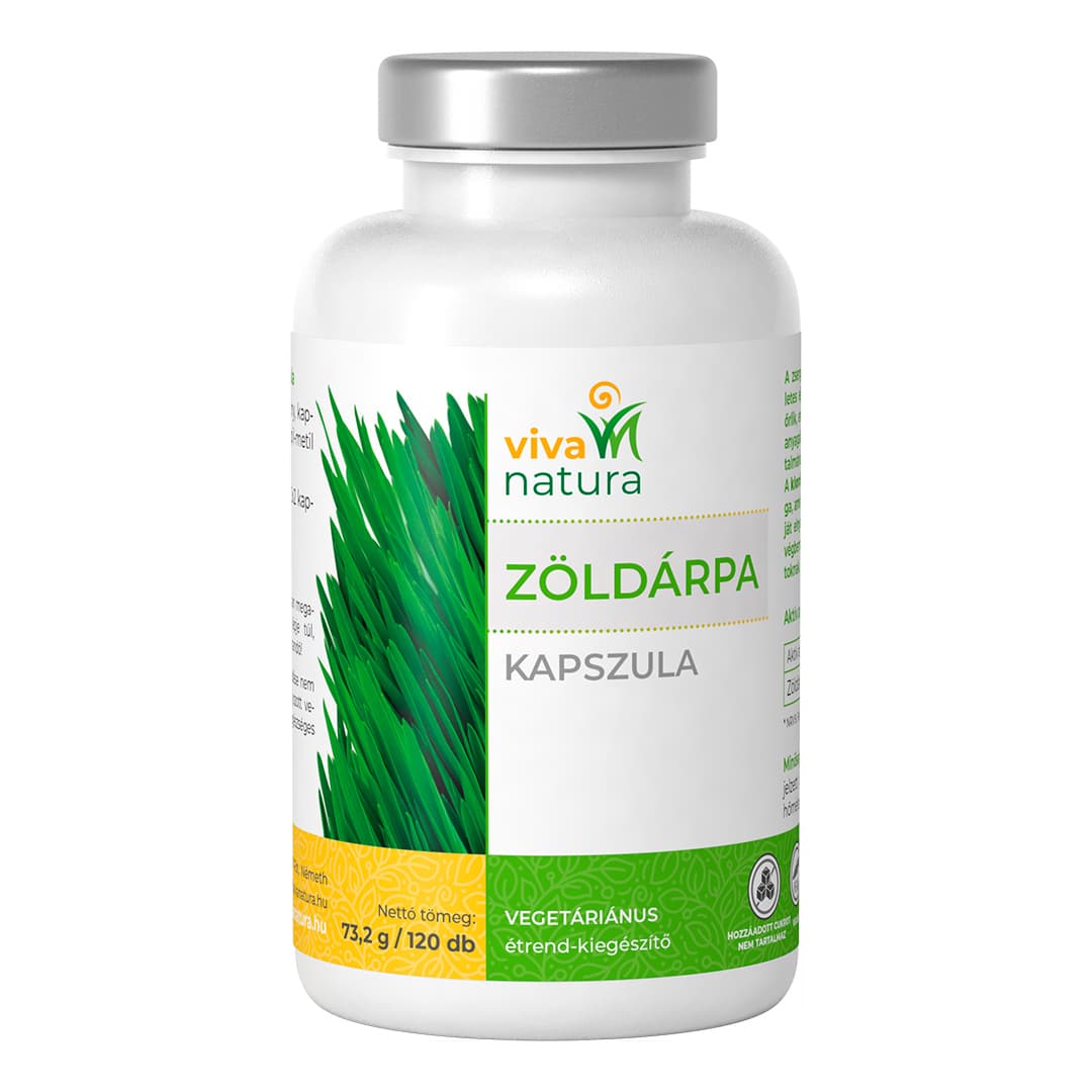 Viva natura zelený jačmeň vegetariánske výživové doplnky kapsuly 120 ks