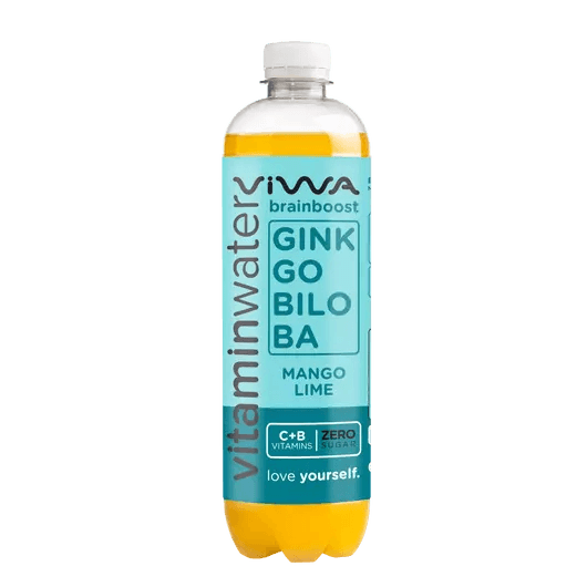 Viwa brainboost ginkgo biloba-zelený čaj vitamínová voda 600 ml