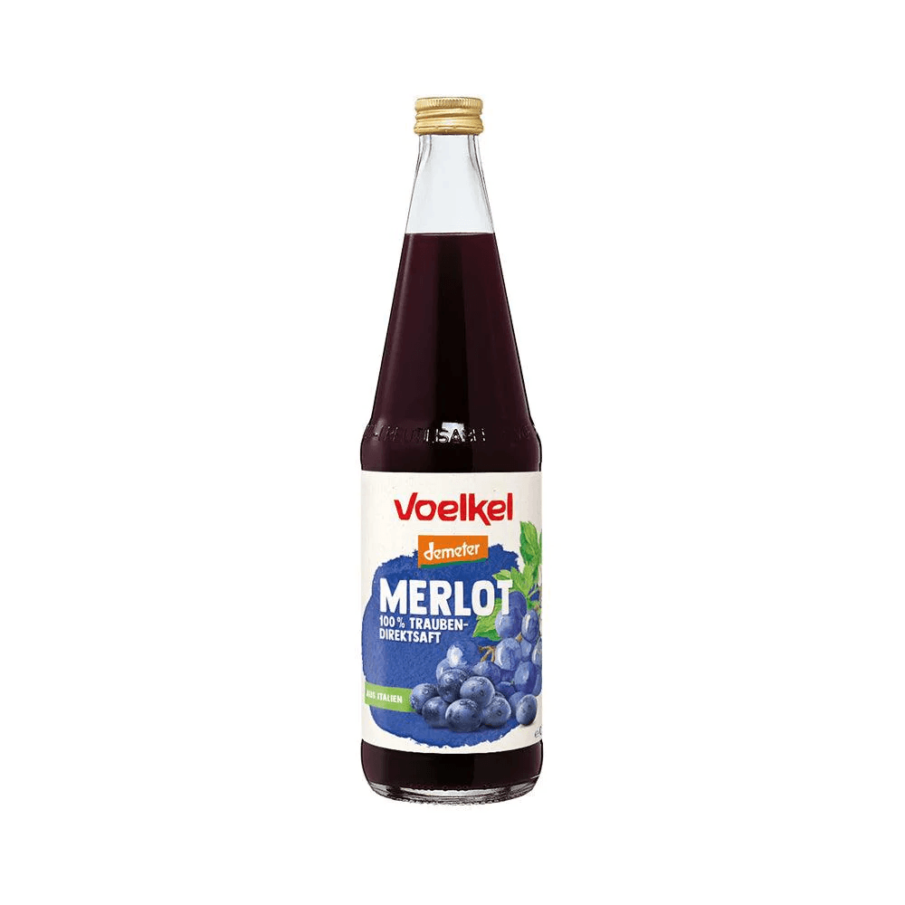Voelkel demeter merlot hroznová šťava priamo lisovaná 700 ml