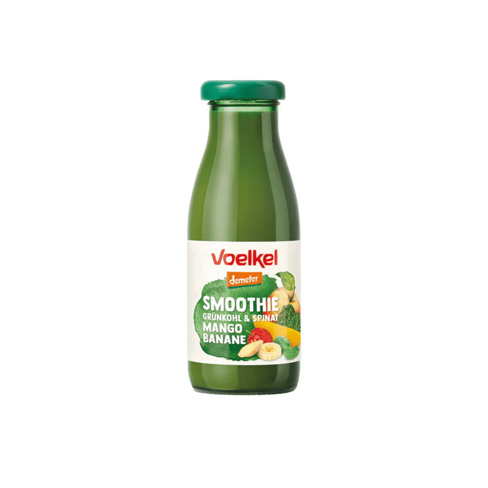 Voelkel mango a banán smoothie so špenátom 250 ml