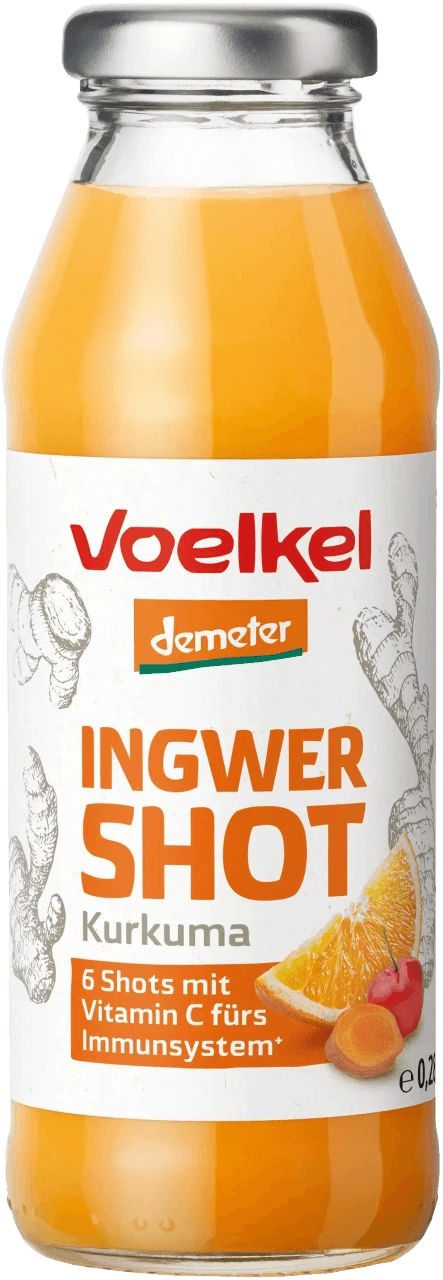 Voelkel pomaranč a kurkuma shot 280 ml