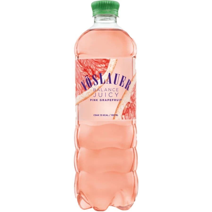Vöslauer Juicy ochutená minerálna voda ružový grepfruit 750 ml