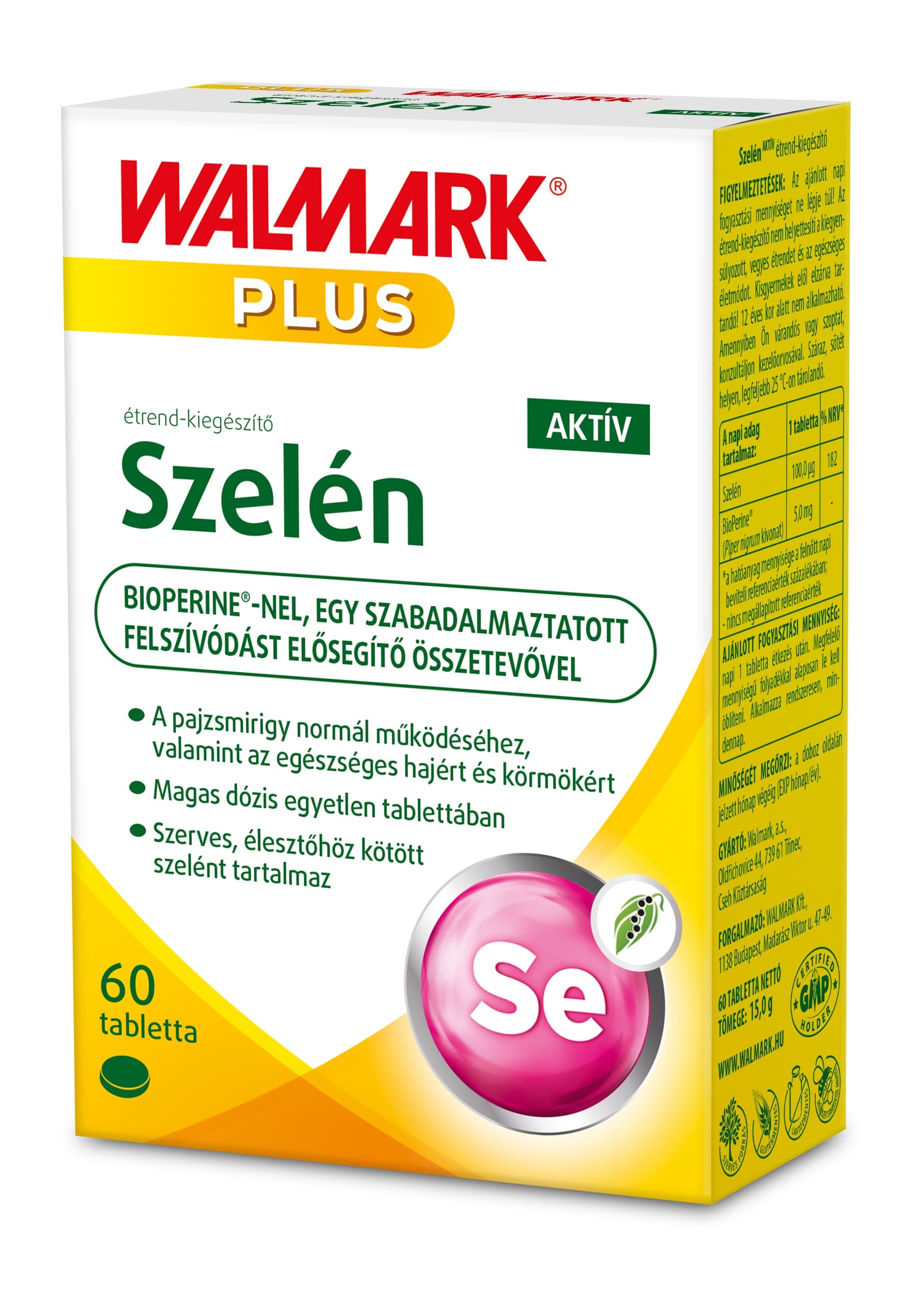 Walmark Selén Aktív výživový doplnok 60 tabliet - 54146