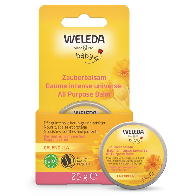 Weleda bio nechtíkový prírodný viaccelový ochranný balzam pre deti 25 g