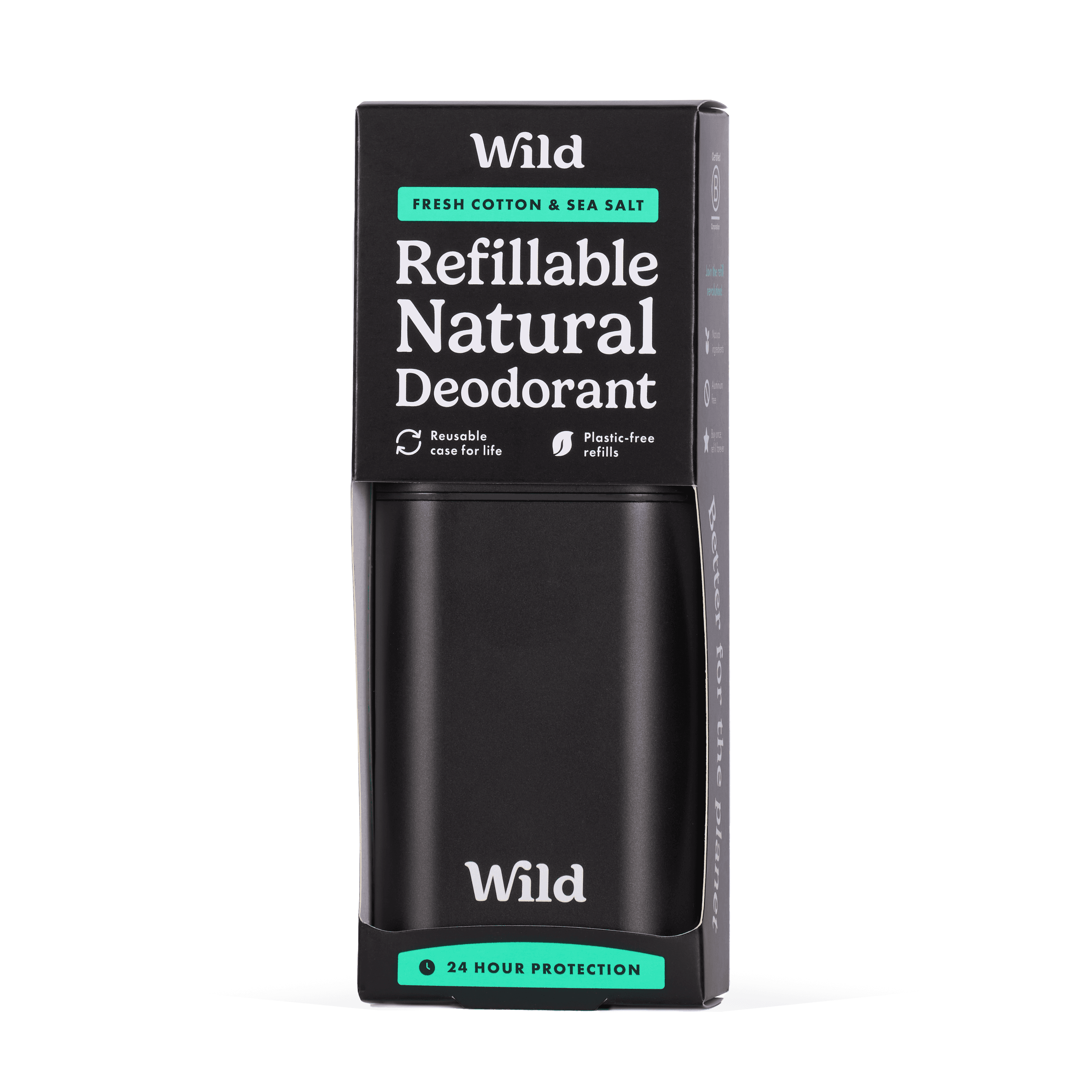 Wild deo držiak a stift náhradná patrona s vôňou bavlnenej morskej soli 1 ks