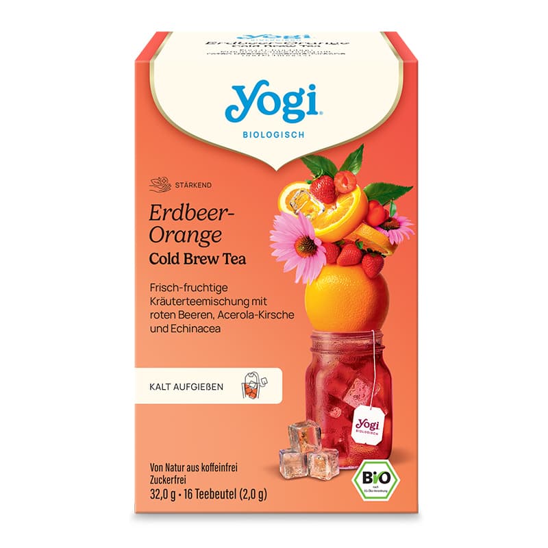 Yogi bio jahodovo-pomerančový ľadový čaj 32 g