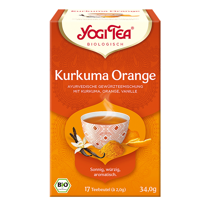 Yogi Tea Bio Kurkuma s pomarančom čaj 34,0 g (17 čajových vrecúšok)
